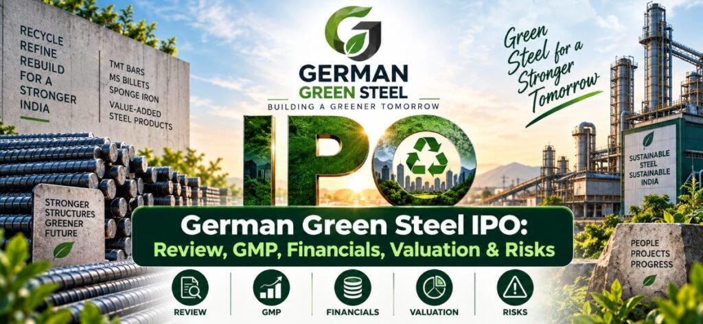 German Green Steel IPO 2026 price band ₹132-₹139 issue ₹304 crore lot 107 shares GMP ₹15 allotment September 30 listing October 5 NSE BSE mainboard