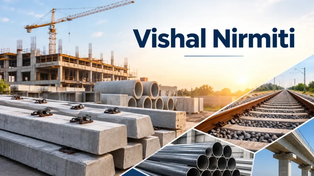 Vishal Nirmiti revenue and PAT growth chart from FY2023 to FY2026