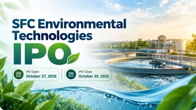 SFC Environmental Technologies IPO date GMP price band subscription status allotment 2026 mainboard wastewater treatment BSE NSE retail investor analysis