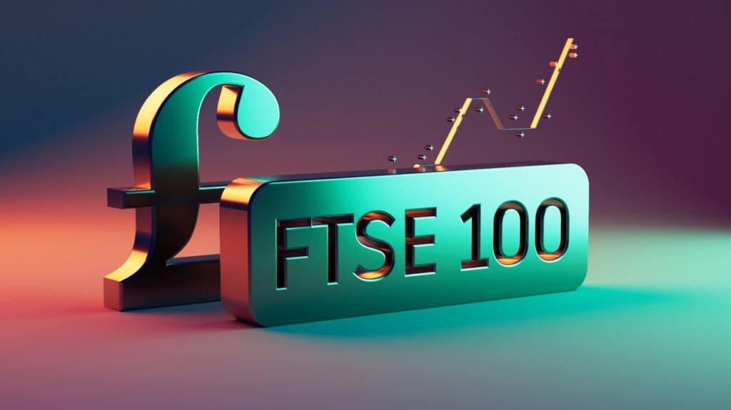 FTSE 100 index level 10497 October 2026 UK blue chip stocks London Stock Exchange performance