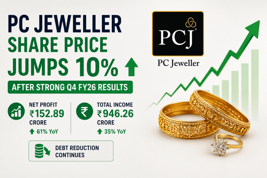 PC Jeweller Limited share price target 2026 Q2 results latest news Indian jewellery sector stock